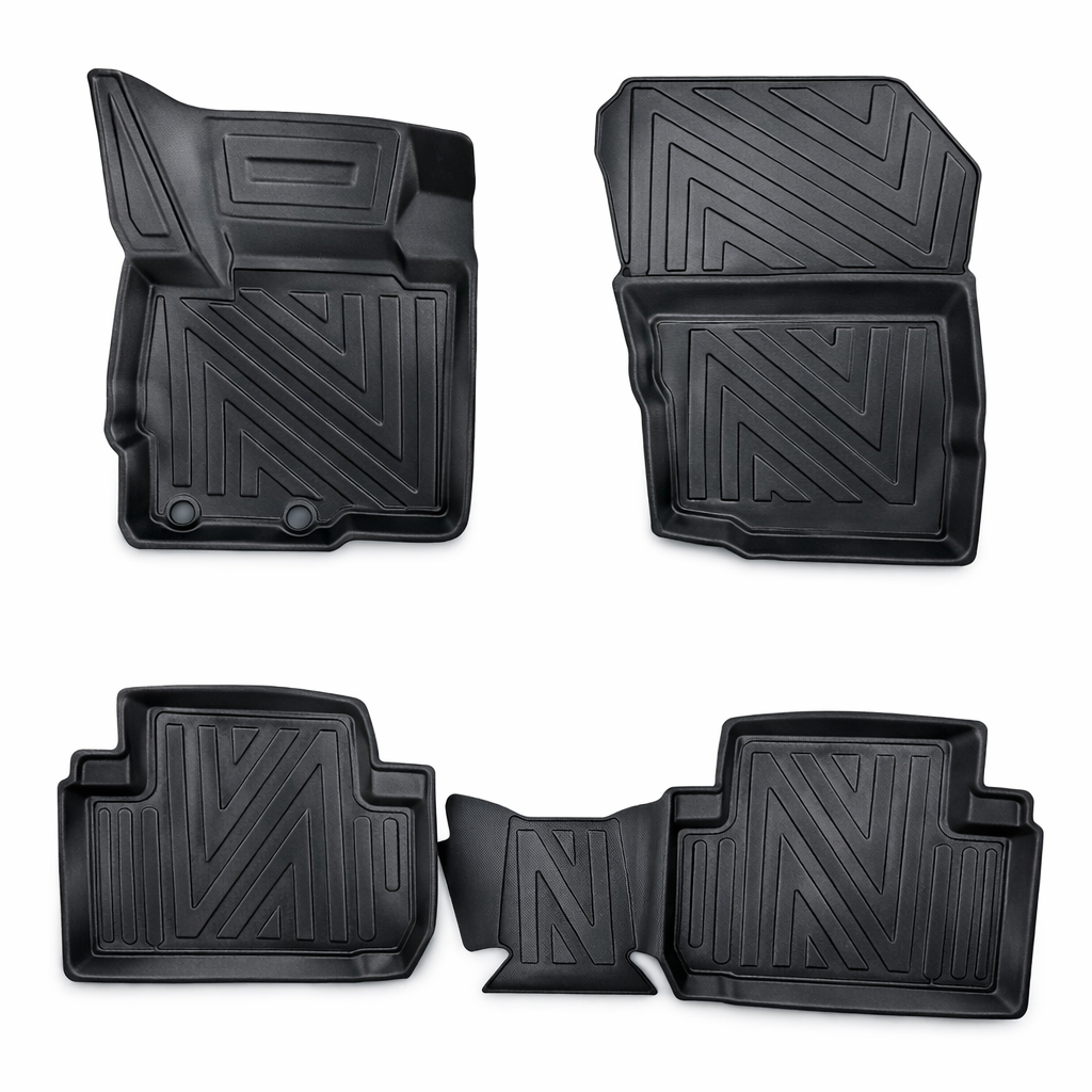3D Fußmatten für Mitsubishi Outlander | 2012-2021 | Carbonfaser-Optik 1